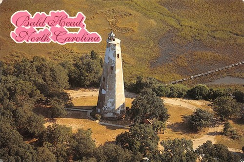 # H2787 BALD HEAD, N.C. POSTCARD, LIGHT HOUSE - 第 1/2 張圖片