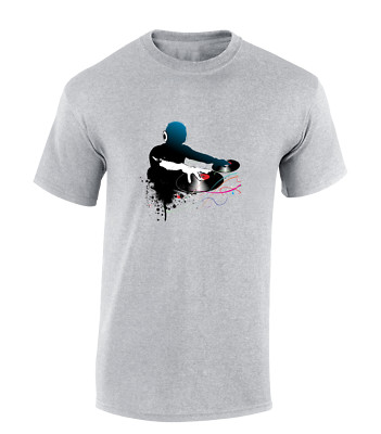 DJ PAINT SPLASH HERREN T-SHIRT COOL RECORDS VINYL DJ GESCHENK MUSIK MUSIKER TOP
