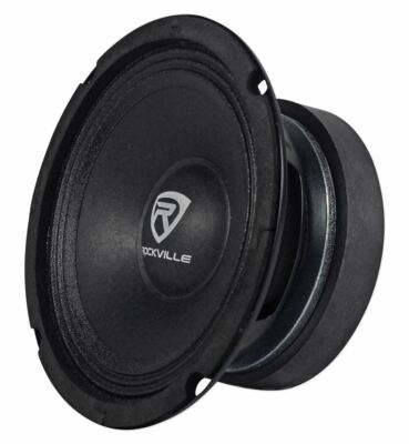 (2) Rockville RM64PRO 6.5" 400 Watt 4 Ohm SPL Mid-Bass Midrange Car Speakers