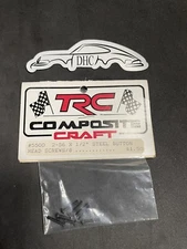 TRC Composite Craft Vintage RC Car Part # 5500 Steel 2-56 X 1/2” Screws (8)
