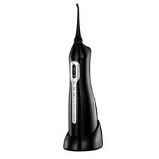 Portable Rechargeable Dental Oral Irrigator by Poseidon W/ Charging Cradle Black