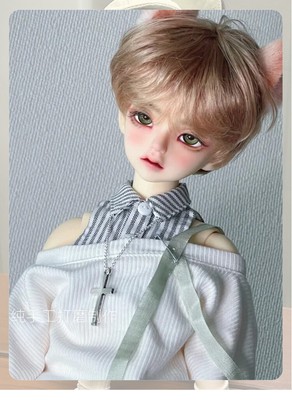 Lovely Cat Boy Male 1/4 MK BJD Doll Resin Nude Body Flexible Jointed Eyes Gifts