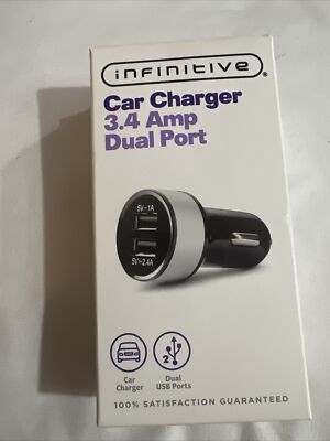 New Infinitive Car*Charger 3.4 Amp Dual Port + free shipping