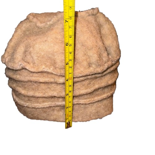 LAFENICE Winter Hat Wool Blend Warm Florence Italy Flower Boho Feminine Brown - Picture 9 of 10