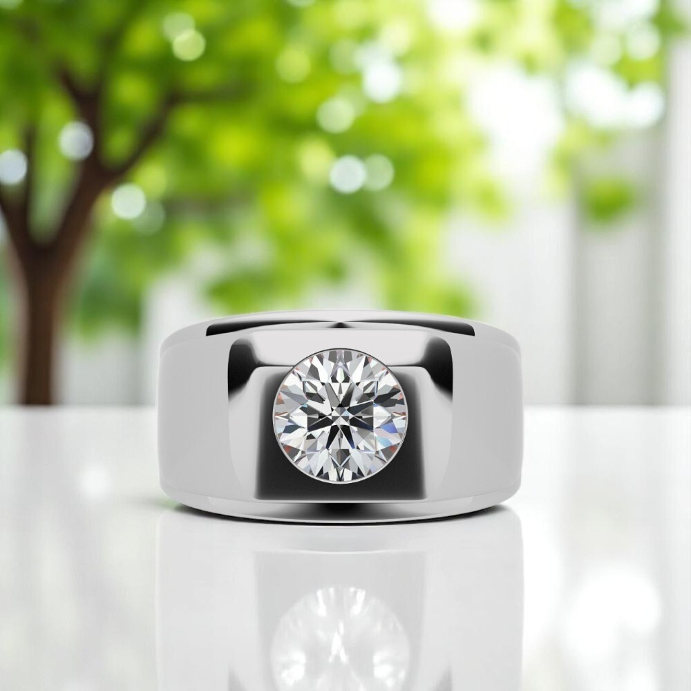 Male Wedding Rings White Gold