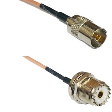 RG316 DVB TV Pal Female to UHF Female BULKHEAD RF Cable Rapid-SHIP LOT
