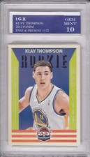 KLAY THOMPSON ROOKIE CARD Golden State Warrior 2012 Basketball GEM MINT 10 $$ RC