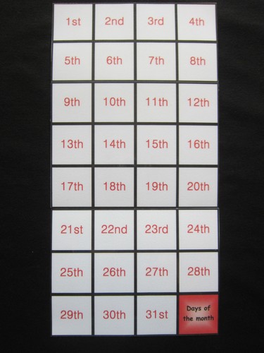 DATES IN THE MONTH - Calenders - Autism Dementia Visual Aid PECS SEN Alzheimers - Picture 16 of 40