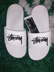 benassi x stussy slides