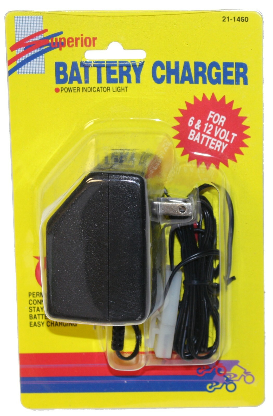 Superior 211460 Motorcycle Battery Trickle Charger 6V / 12 V Compatible eBay