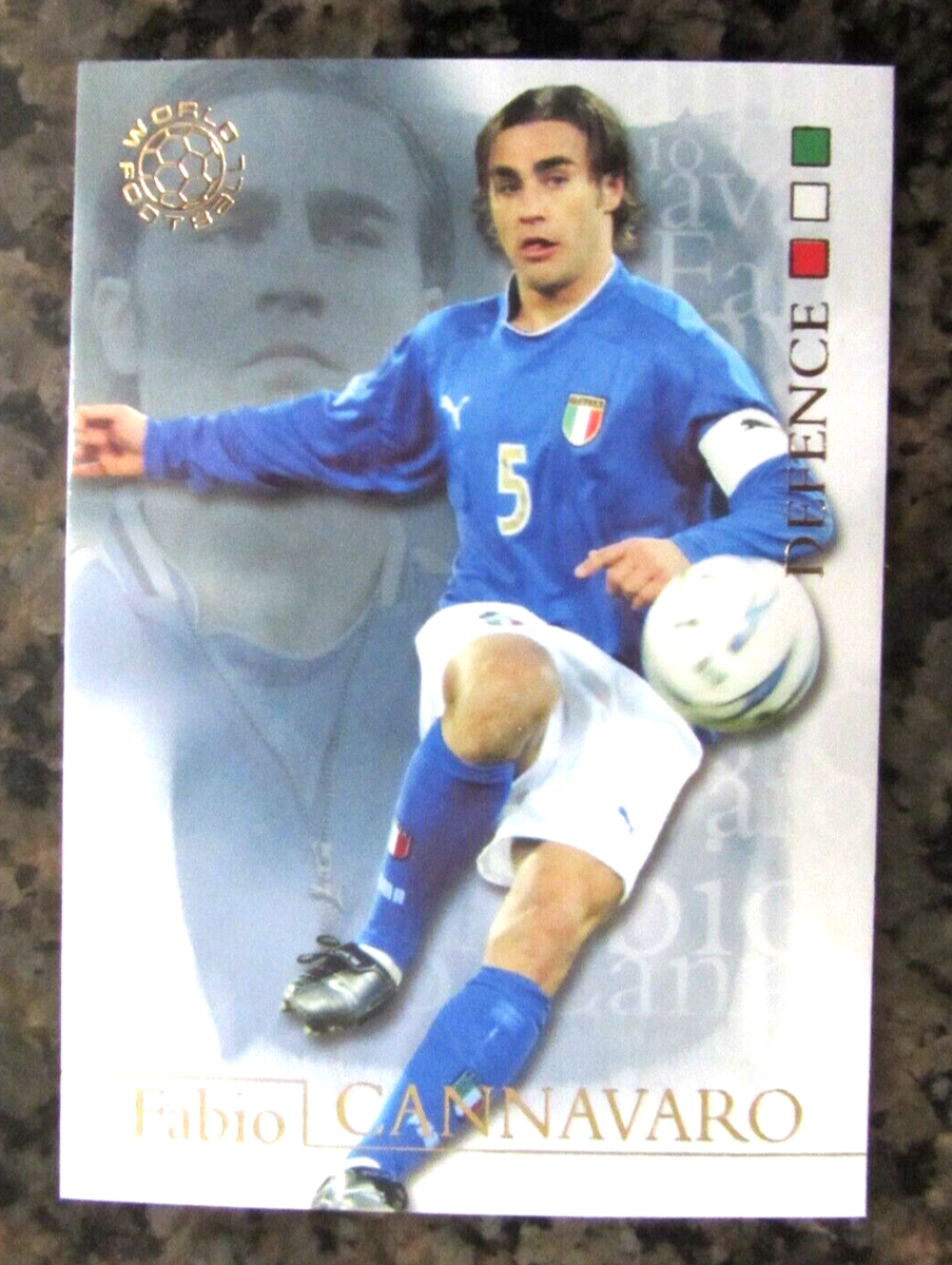 CANNAVARO FUTERA 2004 WORLD FOOTBALL *Rare* ITALY INTER MILAN | eBay