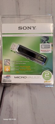 Sony MicroVault Plus USB 2.0 Flash Drive 2GB Virtual Expander USM2GJ