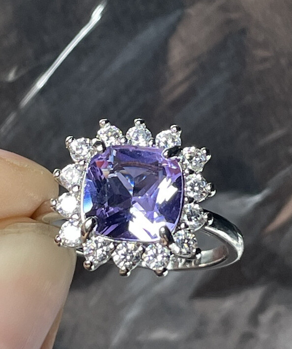 Bomb Party RBP6335 Always A Warrior Size 10 Awareness Ring LC Amethyst