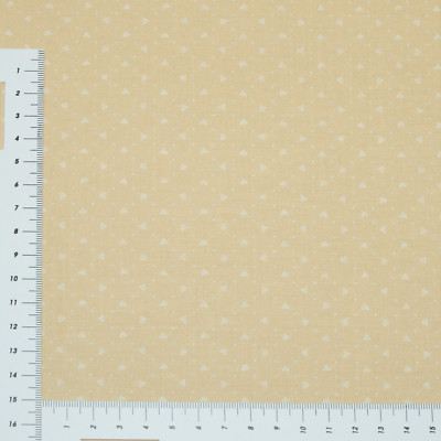 Mocca hell Serie Bijoux Falscher Uni Patchwork Stoff Baumwolle (0947)