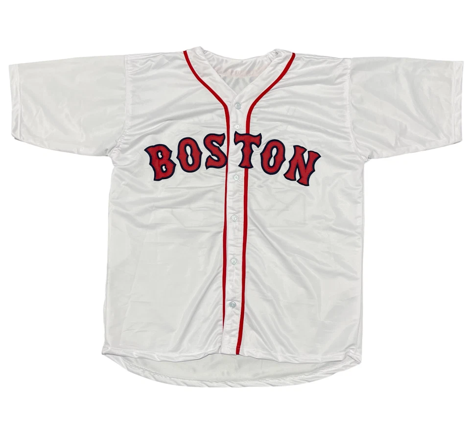 Camiseta personalizada firmada por Mike Lowell de los Medias Rojas de Boston Beckett Witness certificado de autenticidad BAS Foto 3 de 3