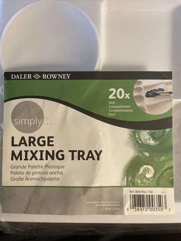 Bandeja Mezcladora Grande Daler Rowney 20x Compartimento para Pozos Plástico Arte Nuevo y Sellado Foto 2 de 3