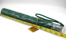 Imodium 36" Dia Dk Green White Collapsible Umbrella Push Button Water Repellent