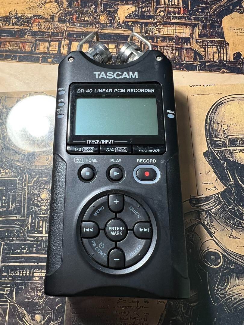 Used TASCAM DR-40 Linear PCM Digital Recorder Stereo Audio Used TASCAM DR-40 Linear PCM Digital Recorder Stereo Audio