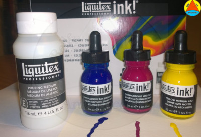 Liquitex Ink! Set 6 Colori Acrilici 30ml - Alti Pigmenti, Per Acquerello, Calligrafia E Altro - Foto 6