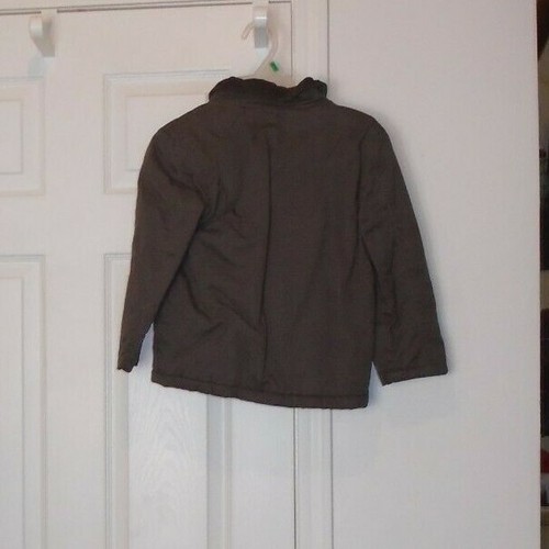 Gymboree Little Boys Brown Denim/Corduroy Neck Military Jacket Size S (5-6) EUC - Picture 2 of 2