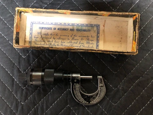 Brown & Sharpe Digi Micrometer - 0-1" - Carbide Face & Tenths