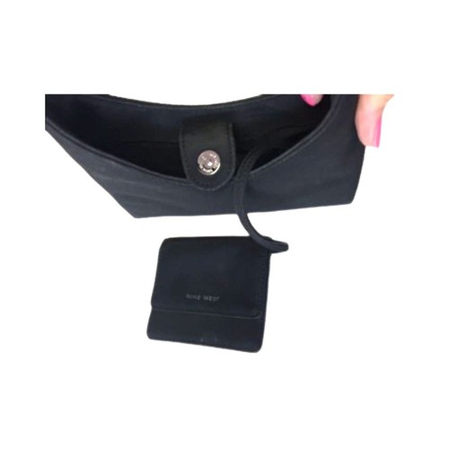 Borsa a tracolla Nine West donna elegante nera portamonete festa cocktail nera pochette - Foto 6 di 7
