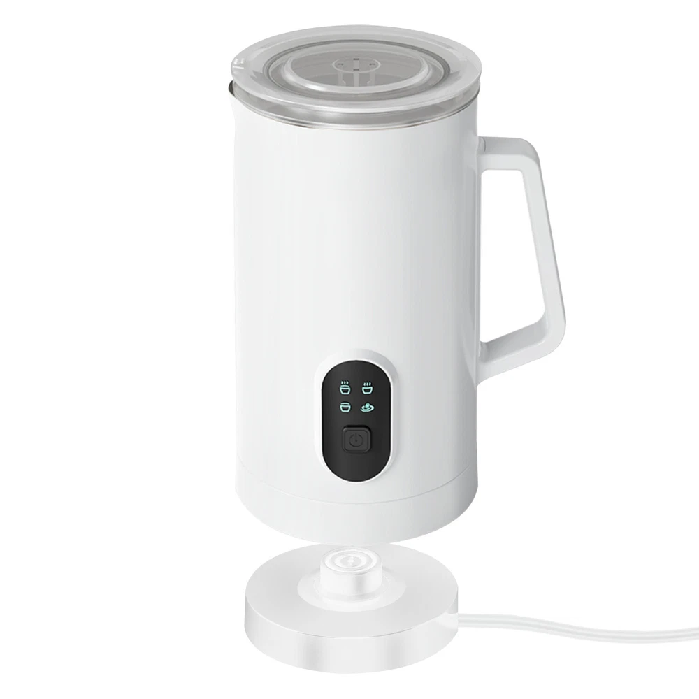 Milk Frother For Cappuccino Heating Coffee Maker W/Electric Base Stainless Steel Milk Frother For Cappuccino Heating Coffee Maker W/Electric Base Stainless Steel