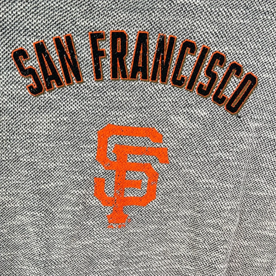 San Francisco Giants Womens MLB  Woven Embroidered Jersey Gray 3/4 Sleeve SZ XL - Image 2 of 4