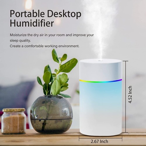 SDPEIA Mini Humidificador para Coche, Oficina, Camara De Letto. Ultrasónico - Imagen 5 de 6