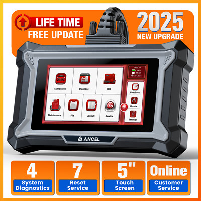 ANCEL DS100 OBD2 Scanner Check Engine Code Reader Lifetime Free Update BMS Reset