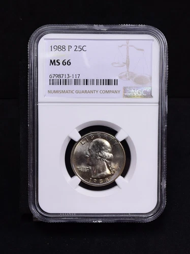 1988-P Washington Quarter - NGC MS66 (#55715-L)