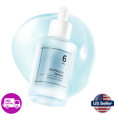 numbuzin No.6 Serum | Deep Sleep Mask Serum | Iceland Glacier Water | 1.69 fl.oz