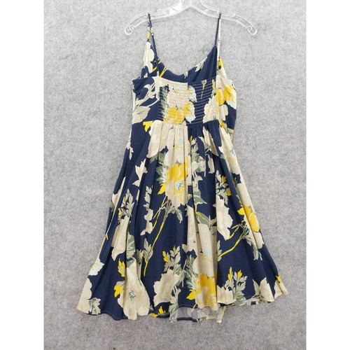 Gap Floral Print Dress Smocked Back Sleeveless Casual Sundress Size M - Picture 7 of 11