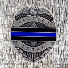 First Responder Back The Blue Protect And Serve Concho CON963-P-BLUE
