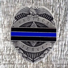 First Responder Back The Blue Protect And Serve Concho CON963-P-BLUE