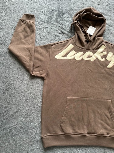 Forever 21 Beige Full M Brown Pullover Sweatshirt Long Sleeve CA#07658 - Picture 5 of 12
