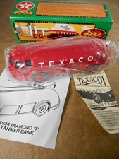 NOS ERTL 1934 TEXACO DIAMOND TANKER BANK - SERIES 11 DIE-CAST