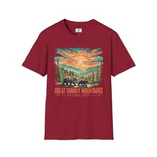 Great Smoky Mountains Retro T-Shirt, Nature Lover Gift Family Vacation tee