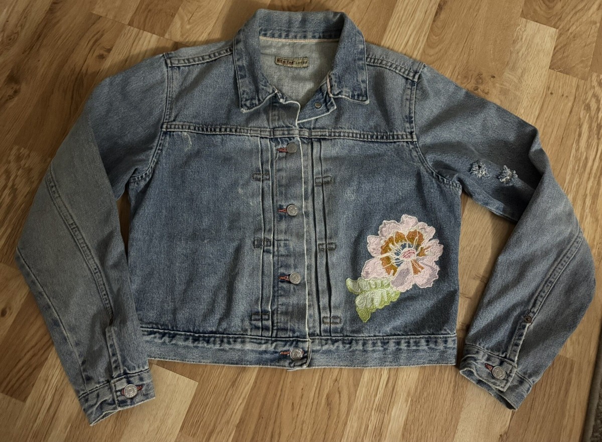 Vintage Levi's Lot 53 Denim Women's Jean Jacket Cropped Size LG