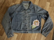 Vintage Levi s Lot 53 Denim Women s Jean Jacket Cropped Size LG See Measurements