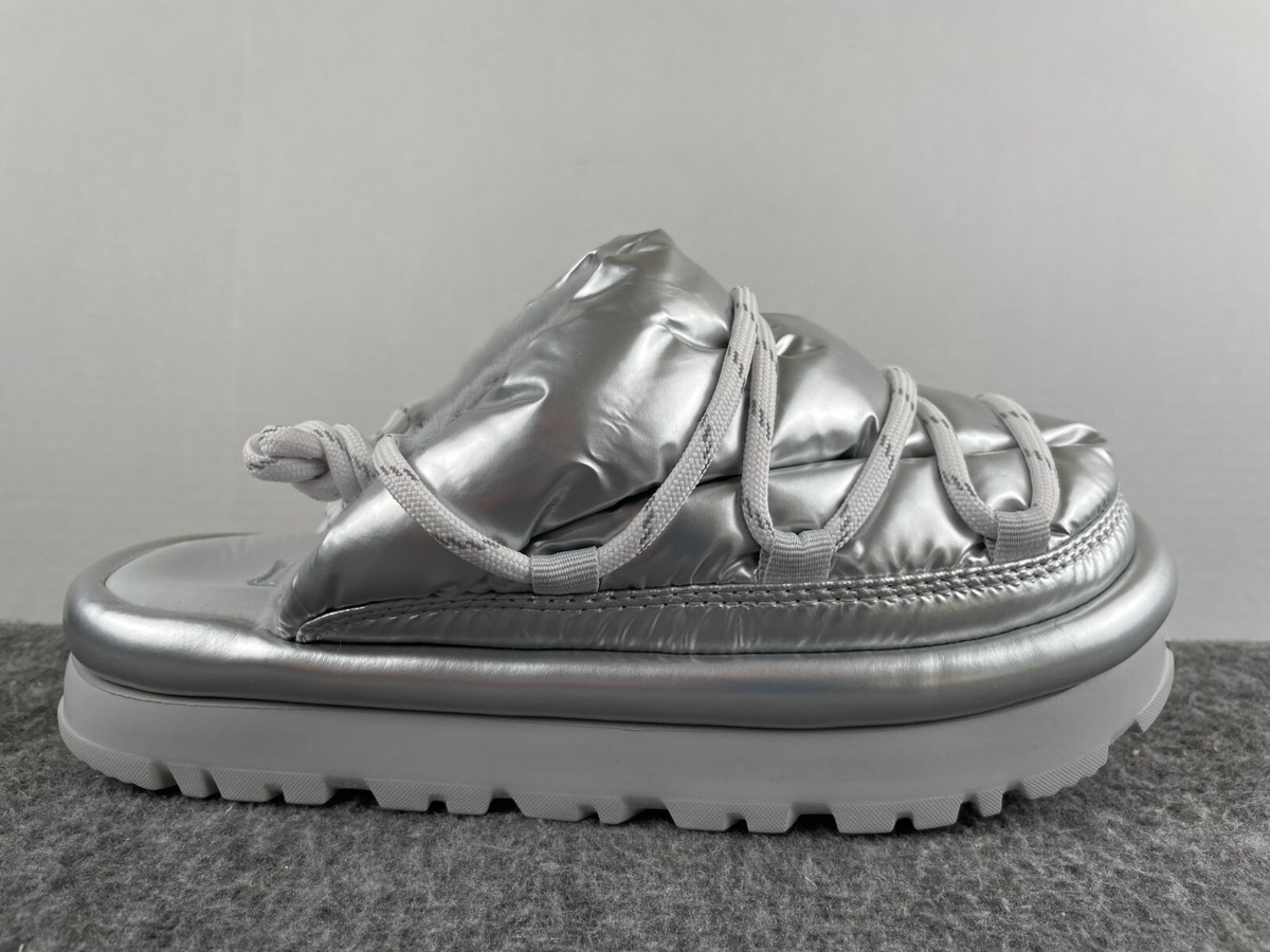 UGG Hi Shine Spaceslider Women's Slide Slippers Metallic Silver