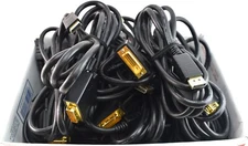 Lot of 10 Used DisplayPort to DVI Video Cables Male To Male