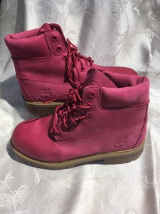 pink timberlands size 5