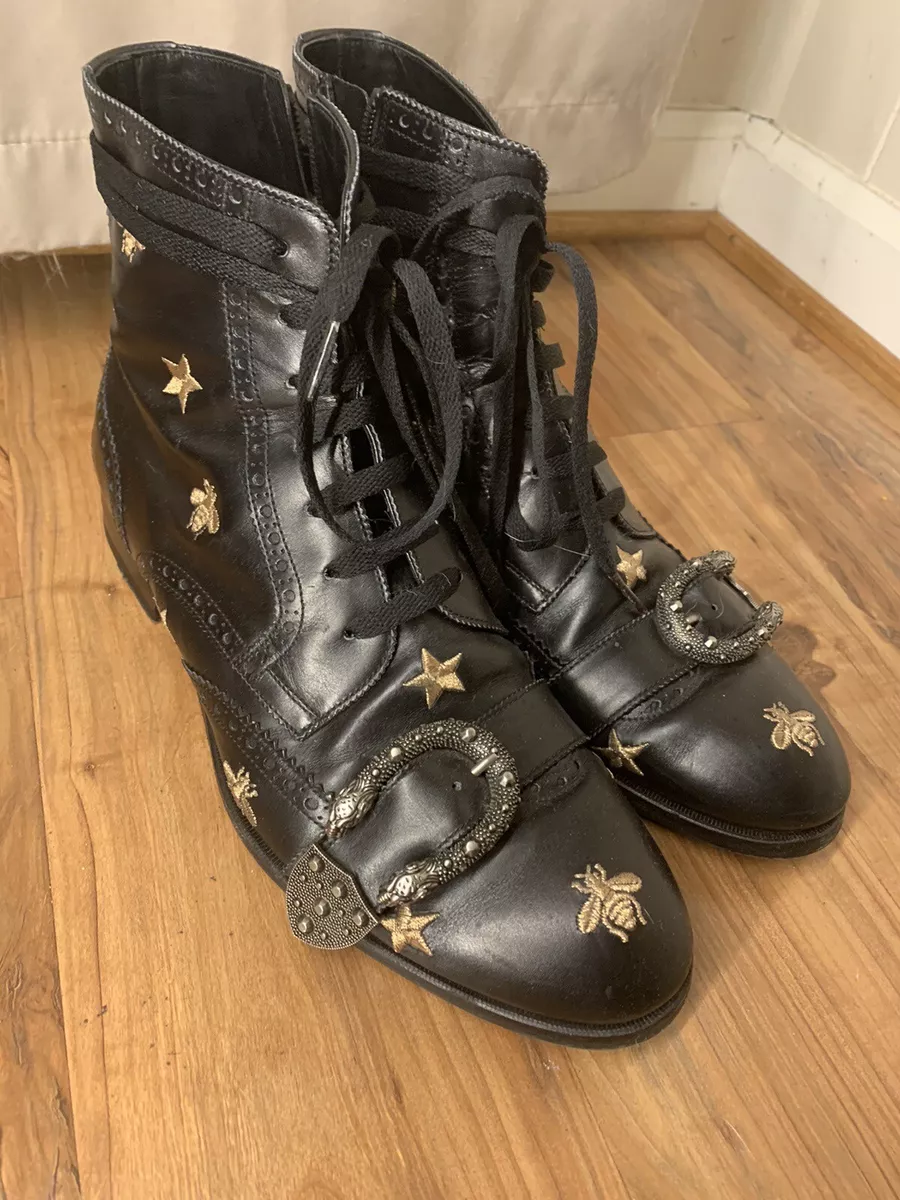 Gucci hotsell embroidered boots