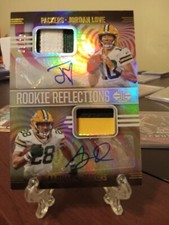 2020 Panini Illusions Jordan Love & A J Dillion Rookie Reflections 2-patchs 5/10