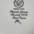 Copenhagen Porcelain Plate Olympic Games 1972 Munchen — photo 4