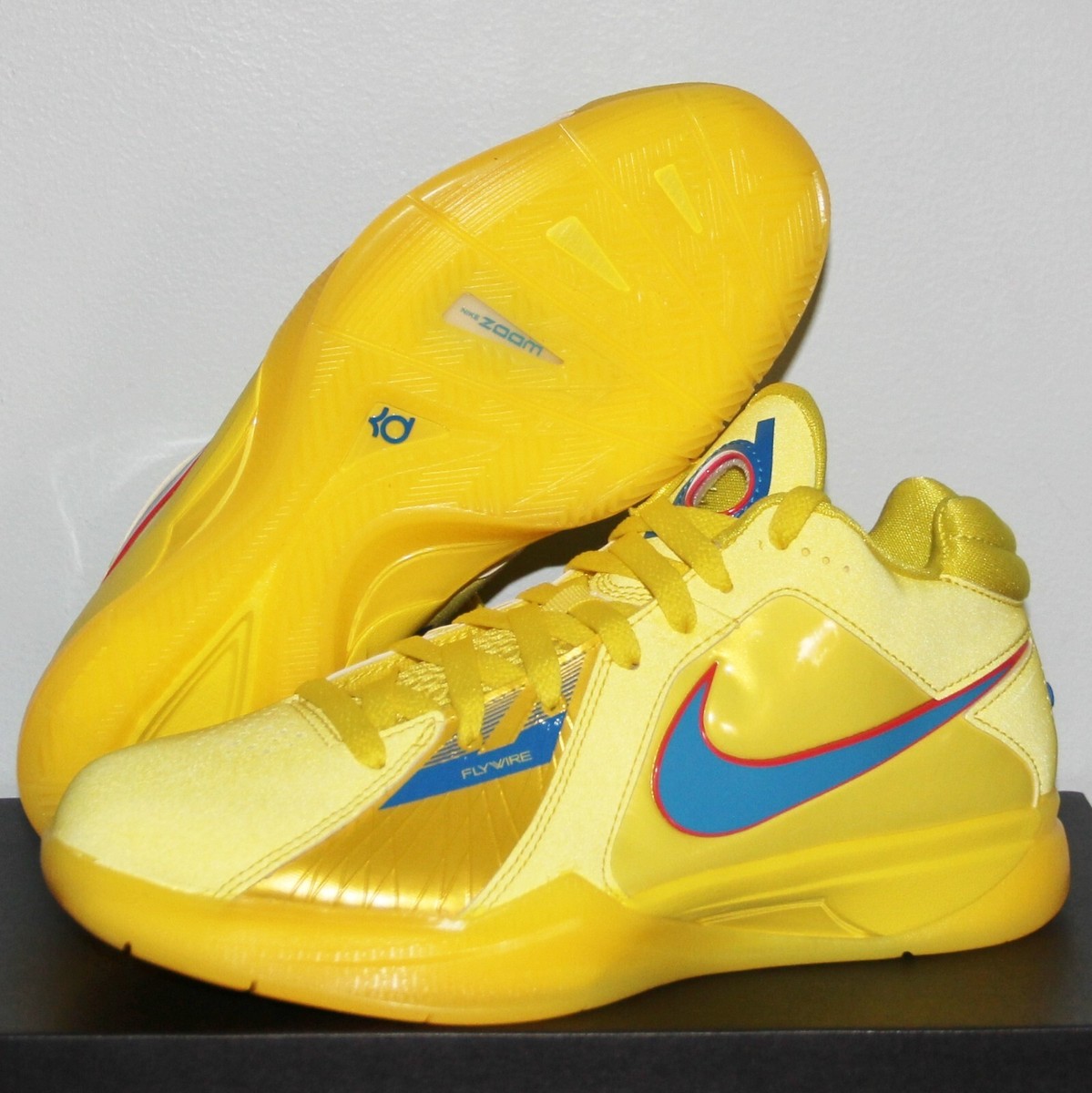 Nike Zoom KD 3 Christmas 2023 Basketball Mens 7 Womens 8.5 Yellow Nike ZOOM KD 3  main image 2