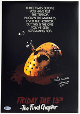 Ted White Friday The 13th Part IV Signed 11x17 Poster Photo Jason Voorhees BAS Ted White Friday The 13th Part IV Signed 11x17 Poster Photo Jason Voorhees BAS