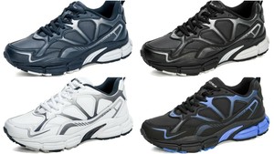 leather jogging shoes