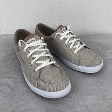 KEDS Center Stripe Sneakers Dream Foam Memory Brown Tan Shoes Women's Size US 6